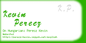 kevin perecz business card